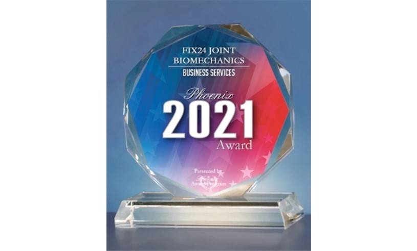 Phoenix 2021 award for FIX24 Joint Biomechanic business services.